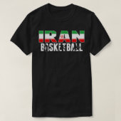 T-shirt Iran Basketball fans Jersey Iran Drapeau Fière Spo (Design devant)