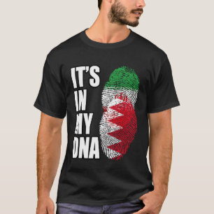 T-shirt Iran Et Bahreïn Mélangent Le Patrimoine Du Drapeau
