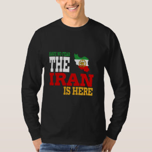 T-shirt Iran Lion Drapeau solaire, Iran, Perse, Iran carte
