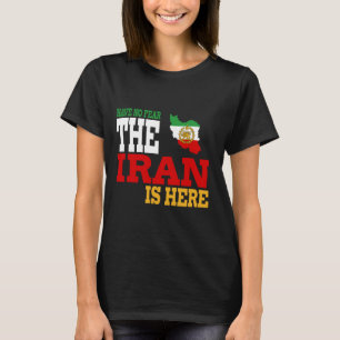 T-shirt Iran Lion Drapeau solaire, Iran, Perse, Iran carte
