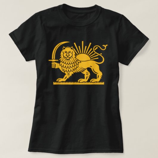 T-shirt Iran Lion Sun Achemenid Empire Dynastie Safavide (Design devant)