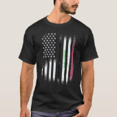 T-shirt Iraqi American Patriot Grown Country USA Flags Str (Devant)