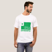 T-shirt Iras d'espéranto/les "de Liberulo, kien des (Devant entier)