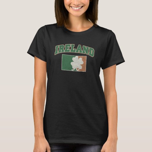 T-shirt Ireland Lucky Shamrock Happy St Patrick's Day C Ir (Devant)