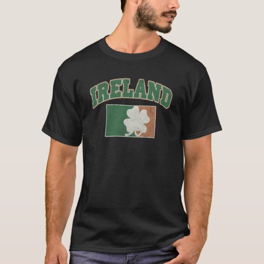 T-shirt Ireland Lucky Shamrock Happy St Patrick's Day C Ir (Devant)