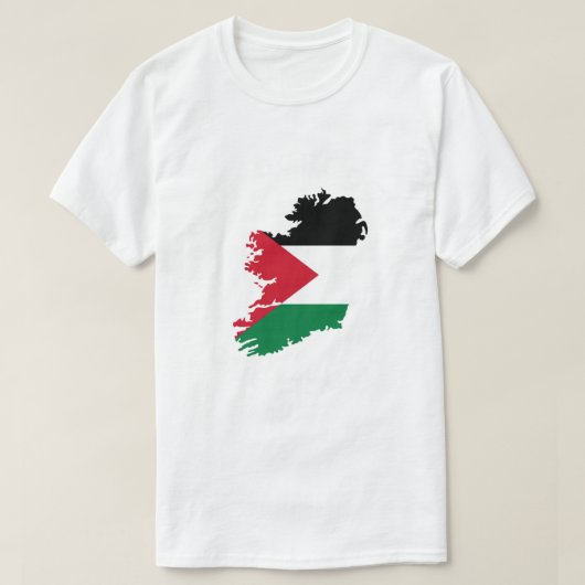 T-shirt Ireland Palestine - One Struggle, One Fight Premiu (Design devant)