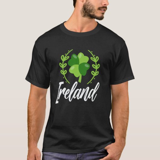 T-shirt Ireland Shamrock Gaelic Leprechaun Irish St Patric (Devant)