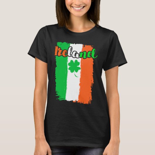 T-shirt Ireland shamrock St Patrick's Day  1 (Devant)