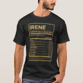 T-shirt Irene Nutrition Information Montant Par Servage (Devant)