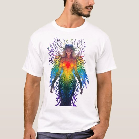 T-shirt « Iridesca » - Gardienne des Couleurs (Devant)