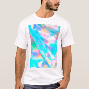 T-shirt Iridescente Optique Bleu