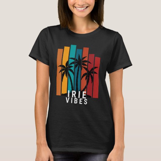 T-shirt Irie Vibes Island Tropical (Devant)