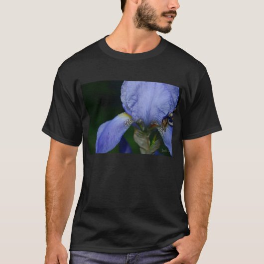 T-shirt Iris bleu (Devant)