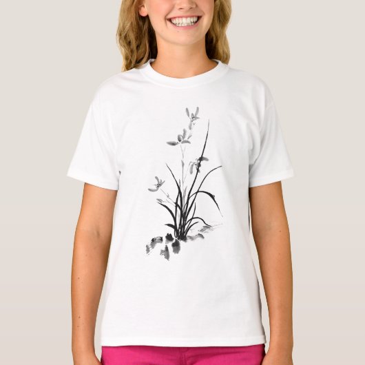 T-shirt Iris chinois - bw (Devant)
