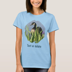 T-shirt Iris d'oie du Canada Art animal personnalisé