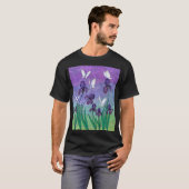 T-shirt iris et papillons (Devant entier)