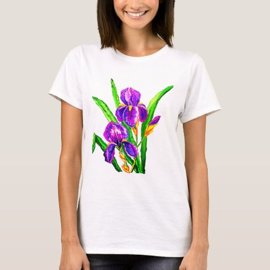 T-shirt Iris Fleurs (Devant)