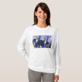 T-shirt Iris pourpre papillon tropical (Devant entier)