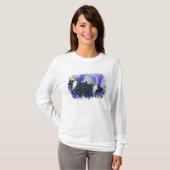 T-shirt Iris Pourpre Papillon Tropical (Devant entier)