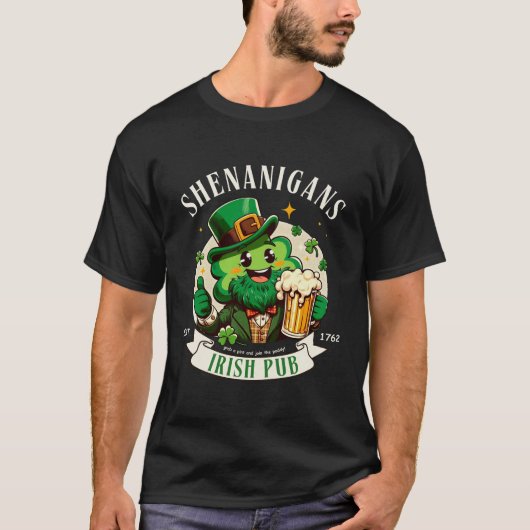 T-shirt Iris pub (Saint Patrick) (Devant)
