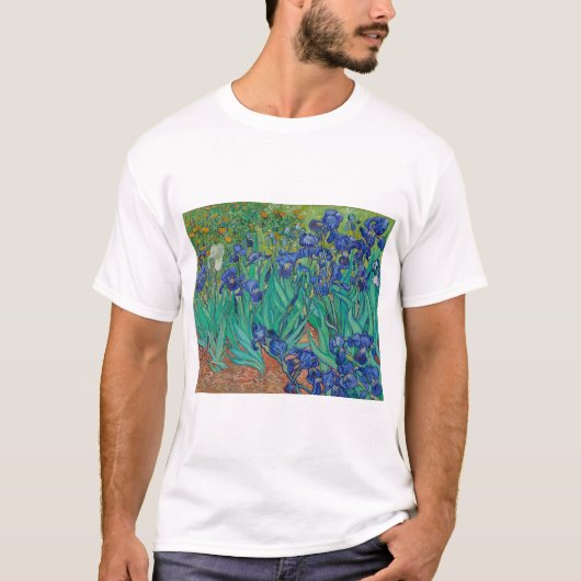 T-shirt Irises par Vincent Van Gogh (Devant)