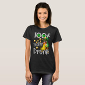 T-shirt Irish 100 Feckin Drunk Leprechaun Puking Drink Pat (Devant entier)