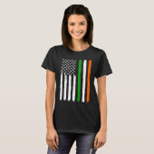 T-shirt Irish American Flag Ireland Flag ST PATRICK'S DAY  (Devant entier)