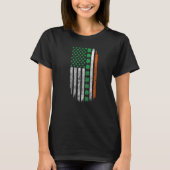 T-shirt Irish American flag Shamrock Patrick's day Ireland (Devant)