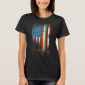 T-shirt Irish American Flag St Patricks Pride Shamrock Ire (Devant)