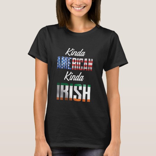 T-shirt Irish American Kinda Dual Citide Pride (Devant)