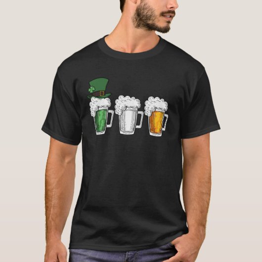 T-shirt Irish Beer Ireland Flag St Patrick s Day Mens Wome (Devant)