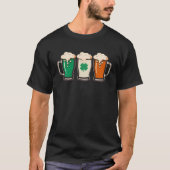 T-shirt Irish Beer Ireland Flag St Patricks Day Shamrock D (Devant)