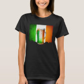 T-shirt Irish Beer Ireland Flag St Patricks Day Shamrock D (Devant)