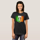T-shirt Irish Beer Ireland Flag St Patricks Day Shamrock D (Devant entier)