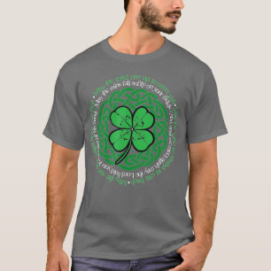 T-shirt Irish Blessing Celtic Knot 4Leaf Clover Luck Versi