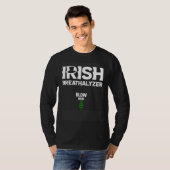 T-shirt Irish Breathalyzer blow here  Adult St Patricks Da (Devant entier)