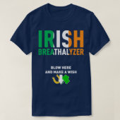 T-shirt Irish Breathalyzer Blow Here St (Design devant)