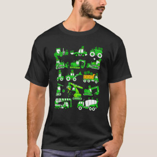 T-shirt Irish Construction Truck Kids Boys Jour de la Sain