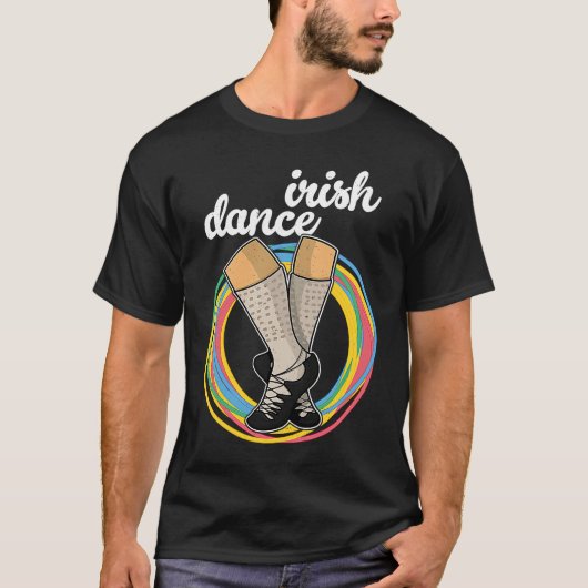 T-shirt Irish Dance Dancer Ireland Shoes St Patrick's 18 (Devant)