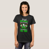 T-shirt Irish Diplomacy Shamrock Leprechaun St Patrick's D (Devant entier)