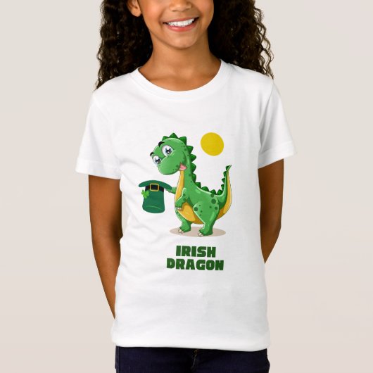 T-Shirt Irish Dragon st patrick (Devant)