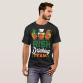 T-shirt Irish Drinking Team Drinking Beer Gnome  Patricks  (Devant entier)