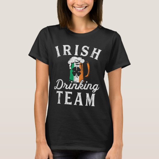 T-shirt Irish Drinking Team Shirt St Patrick's Day Group S (Devant)