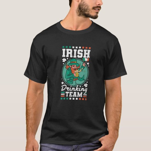 T-shirt Irish Drinking Team, St. Patrick's Day (Devant)