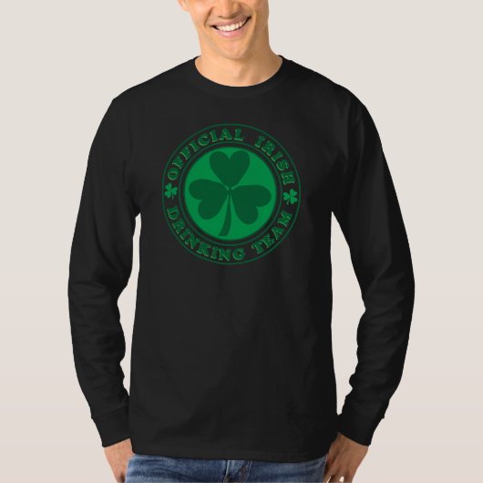 T-shirt Irish Drinking Team/St. Patrick's Day (Devant)