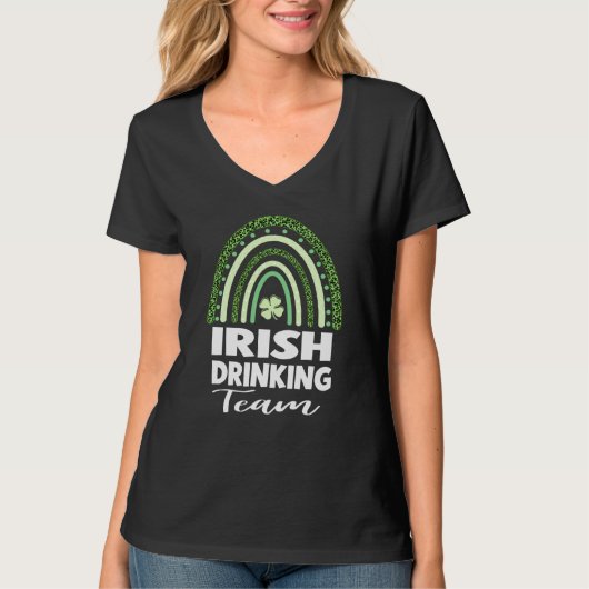 T-shirt Irish Drinking Team St Patrick's Day (Devant)