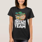 T-shirt Irish Drinking Team St Patricks Day Ireland Leprec (Devant)