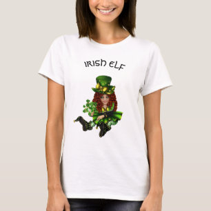 T-shirt Irish Elf St. Patrick's DayT-shirt femme