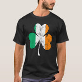T-shirt Irish Flag Shamrock Happy St Patrick's Day Go Luck (Devant)