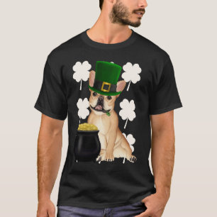 T-shirt Irish French Bulldog St Patrick's day with c